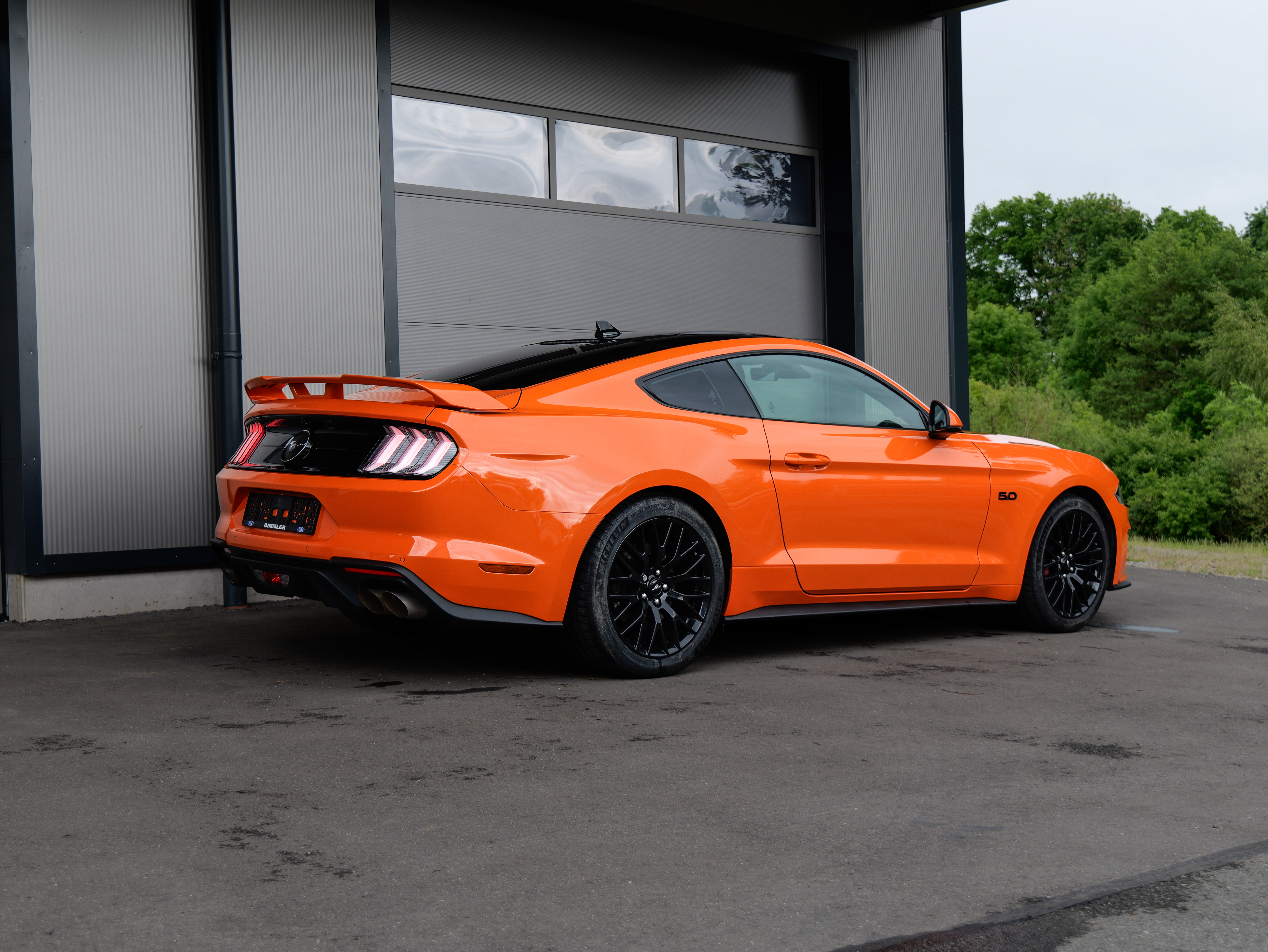 Seitenansicht des Ford Mustang